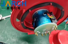 The conductive slip ring customized by JARCH Electromechanical for a reel manufacturer was successfully delivered