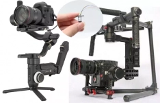 Application of miniature conductive slip ring in handheld gimbal  